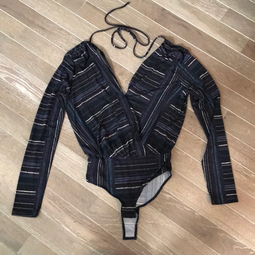 New worn multi color bodysuit